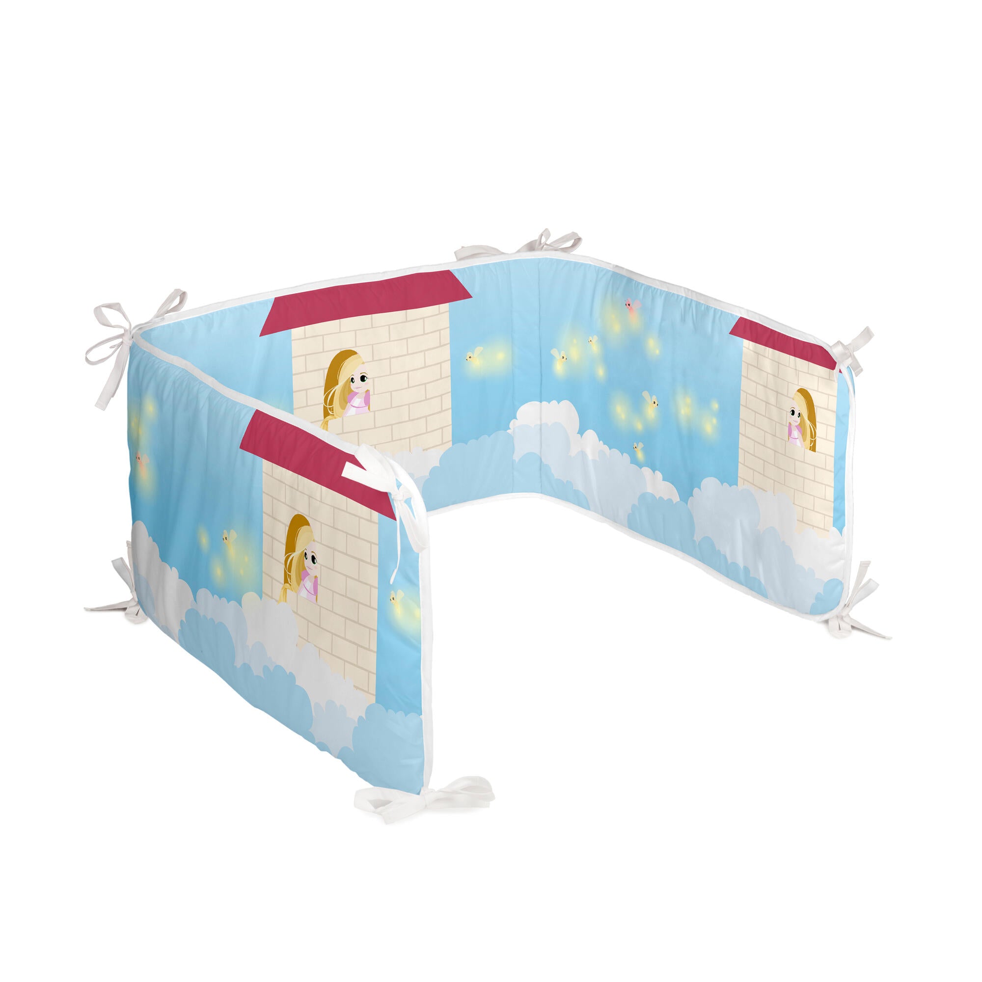 Set Lenzuola E Paracolpi PaLulli 5 Pezzi, Cotone Oeko-Tex, 90x50 Cm, Per Culla E Neonato, Tema Acchiappasogni - 2