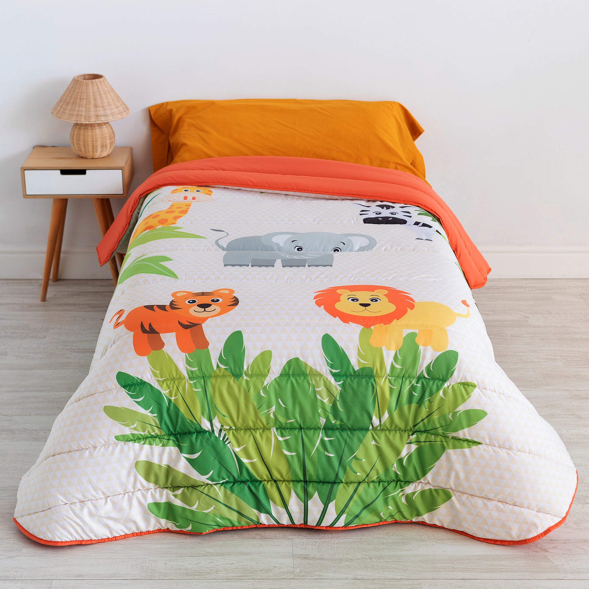 Hanging Out Sloth Duvet Cover Kids Reversible Bedding Set Or Dots Sheet