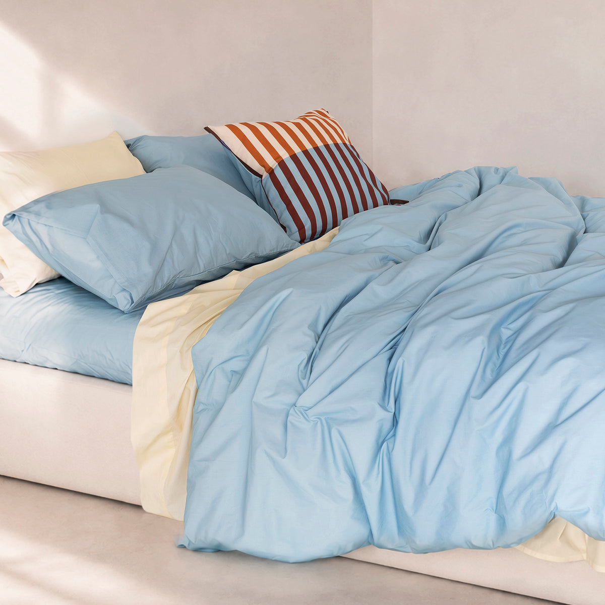 Light blue bedding from the Playful collection