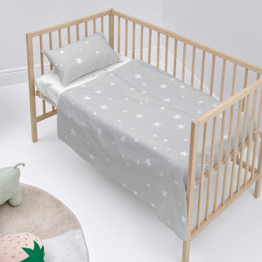 LITTLE STAR GREY JUEGO DE SABANA CUNA