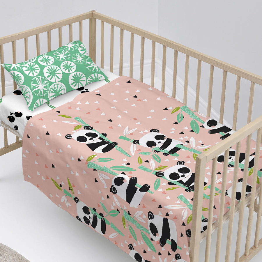 PANDA GARDEN JUEGO DE SABANA CUNA